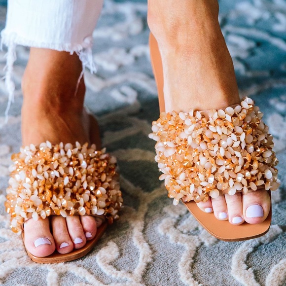 logan flat slide tory burch